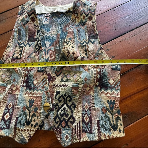 Vintage Patchwork Cottage Core Vest y2k 90s - Picture 3 of 10